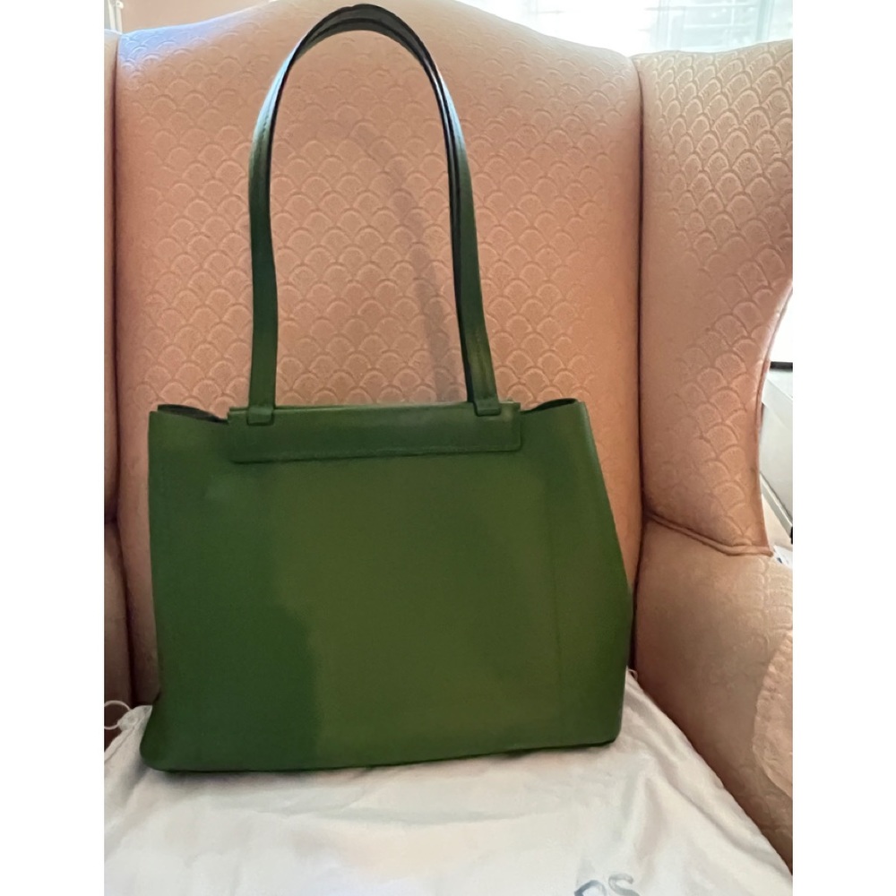 SOLD NWT$338 Authentic MICHAEL KORS Green Floral Handbag Purse Satchel - Picture 12 of 15